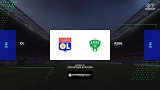 Lyon vs SaintÉtienne 16112024 Première Ligue Femenina FC 25 [upl. by Ahsitam]