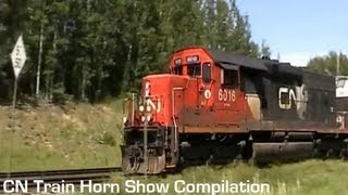 CN Train Horn Show Compilation [upl. by Ozneral]