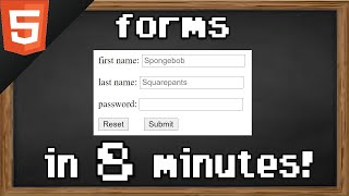 Learn HTML forms in 8 minutes 📝 [upl. by Ephrem]