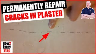 How to permanently repair hairline cracks in wall amp ceiling plaster – DIY decorating guide [upl. by Uolymme]