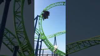 HYDRUS Roller Coaster at Casino Pier Seaside Heights NJ  Adventure amp Donuts  Theme Park shorts [upl. by Yna]