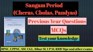 Sangam Period MCQs Previous Year Questions  Lucent Objective [upl. by Gauntlett]