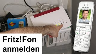 AVM FritzFon C6 einrichten und Anmeldung an der FritzBox DECT Basis Anleitung [upl. by Mahseh]