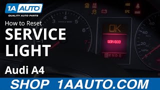 How to Reset Service Light 0409 Audi A4 [upl. by Mchale]