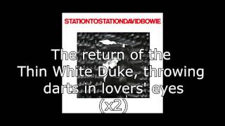 Station to Station  David Bowie  Lyrics [upl. by Maddocks]