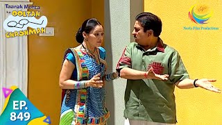 Taarak Mehta Ka Ooltah Chashmah  Episode 849  Full Episode [upl. by Adiesirb]