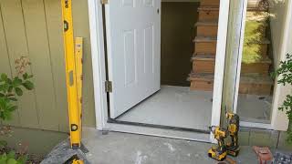 Jeld Wen Front Door Installation  Really crappy products and craftsmanship PART 1 [upl. by Aihcrop]