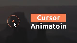 Awesome Cursor Animation on MouseMove Using Javascript [upl. by Nnylahs]