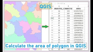 How to calculate the area of polygons in QGIS [upl. by Rawna]