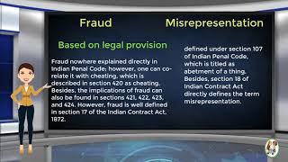 What is Difference Between Fraud amp Misrepresentation [upl. by Solram]