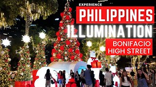 PHILIPPINES Bonifacio High Street Illumination 2024 [upl. by Alvar]