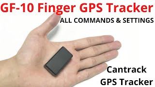 GF10 GPS Tracker Finger GPS Tracker [upl. by Ellimaj]