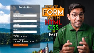 How to Create a Registration Form in HTML and CSS  How to Make Registration Form in HTML and CSS [upl. by Job234]