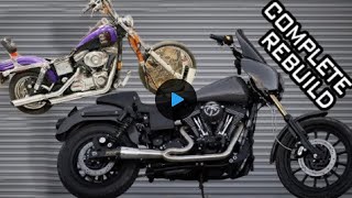 Rebuilding A Totaled Harley From Start To Finish  INSANE TRANSFORMATION [upl. by Eisen]