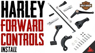 How To Harley FORWARD CONTROLS Install [upl. by Annahgiel]