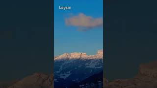 Moonset above Leysin  Switzerland [upl. by Ateuqahs]