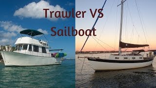 TRAWLER VS SAILBOAT Which Is Better For Liveaboard And Cruising [upl. by Mcgrody937]