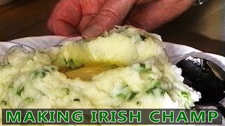 Traditional Irish Cooking  Making Champ [upl. by Eniliuqcaj]