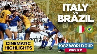 Italy 32 Brazil  1982 World Cup Group C Match  Highlights amp Best Moments [upl. by Nivert]