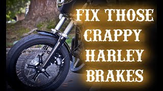 Harley Brakes Suck Heres how to fix them [upl. by Hsirahc]