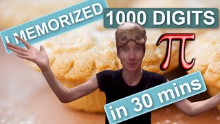 I memorized 1000 digits of Pi in 30 minutes [upl. by Alam]