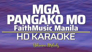 MGA PANGAKO MO  KARAOKE  Female Key G [upl. by Sik]