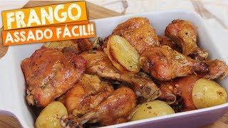 FRANGO ASSADO COM BATATAS  COXA E SOBRECOXA  Nandu Andrade [upl. by Mcmath393]