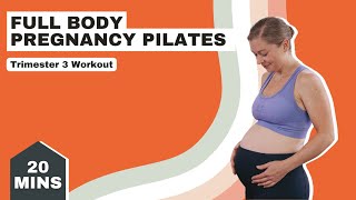 20 Minute Pregnancy Workout  Third Trimester  No Equipment [upl. by Hiroshi436]