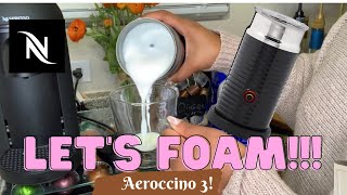 How To Foam Milk With Aeroccino 3 Make Coffee With Foam Tips amp Tricks  Easy Foamed Latte Recipe [upl. by Lejeune460]