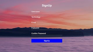 Signup page in HTML and CSS  Signup form using HTML and CSS [upl. by Shiri]