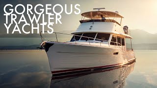 Top 5 Fanciest Trawler Style Yachts  Price amp Features [upl. by Breskin688]