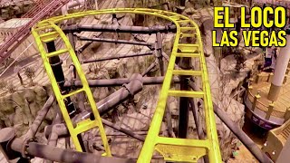 El Loco  Las Vegas Adventuredome Roller Coaster  POV [upl. by Nycila]