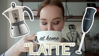 HOW TO MAKE A quotLATTEquot AT HOME moka pot  frother [upl. by Ititrefen]