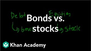 Bonds vs stocks  Stocks and bonds  Finance amp Capital Markets  Khan Academy [upl. by Hans501]