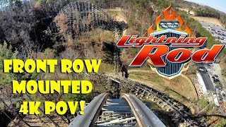 Lightning Rod  Dollywood  FRONT ROW MOUNTED POV IN 4K [upl. by Coben]