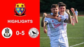 Caerleon 05 Cwmbrân Town  Gwent FA Senior cup  Quarter final highlights [upl. by Kciredec896]