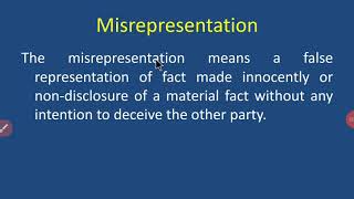 Misrepresentation [upl. by Frank]