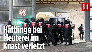 Gefängnismeuterei Polizei stürmt Knast in Thüringen  JVA Untermaßfeld [upl. by Porte]